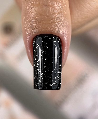 ��� ��� ������ ��� MATTE FLAKES TOP GEL SILVER
