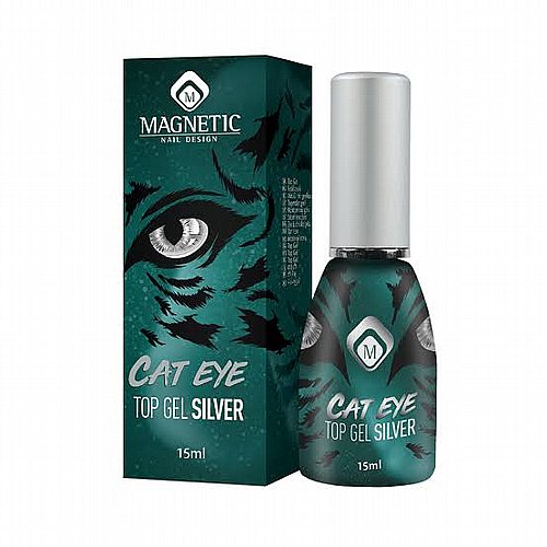 ��� �� ��� ���� ����  Magnetic Cat Eye Topgel Silver 15ML