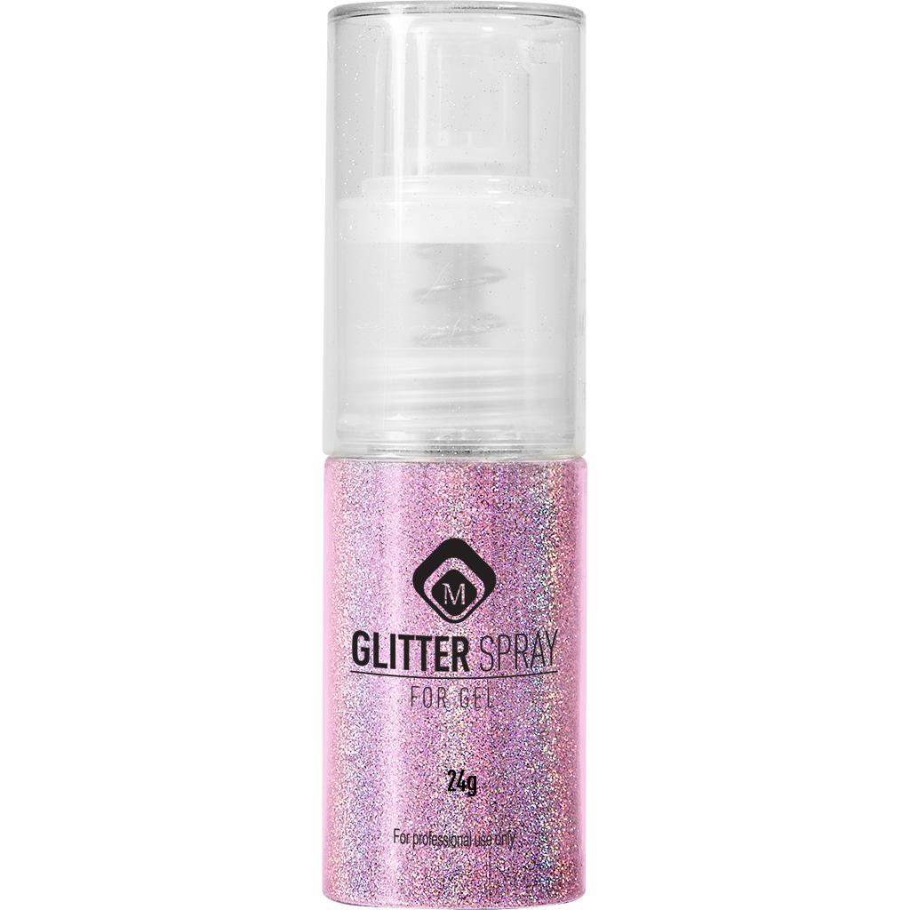 Pink Glitter Spray Holographic קישוטים ציפורניים מניקיור שופ