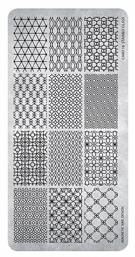 ���� ������ - Stained Glass stamp plate
