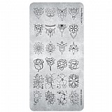 ���� ������ - Happy Floral stamp plate